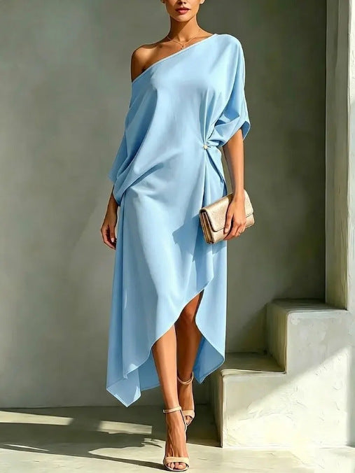 Roos | Elegante Asymmetrische Jurk
