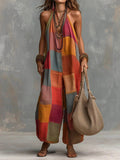 Boho Patchwork Jumpsuit — Frisheid en Vrijheid in Unieke Artistieke Stijl