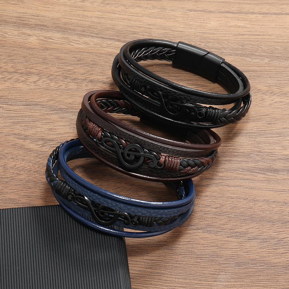 Rhythmo – Leren Armband voor Muziekliefhebbers