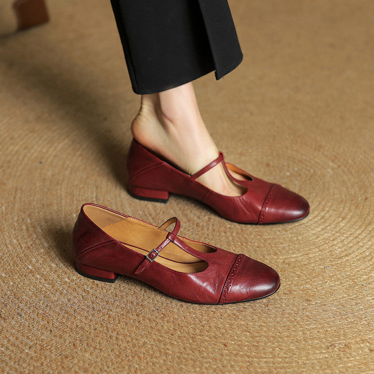 Laluna® | Echte Leren Flats