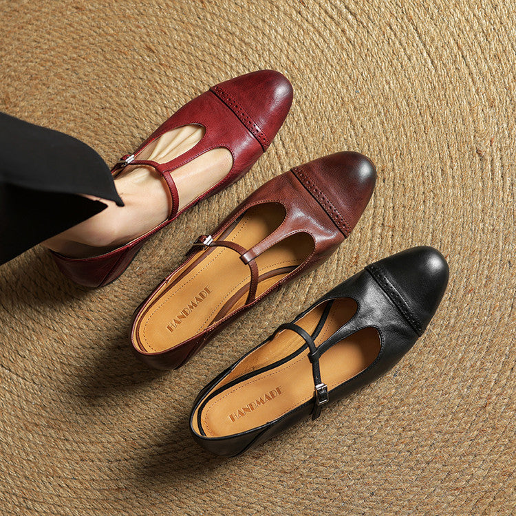 Laluna® | Echte Leren Flats