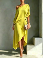 Roos | Elegante Asymmetrische Jurk