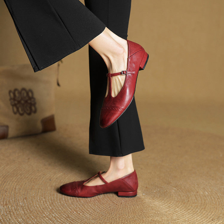 Laluna® | Echte Leren Flats