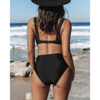 Hilde - Effen Hoge Taille Badpak 2+1 Gratis