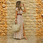 Ilse | Lange Boho Jurk met Ceintuur