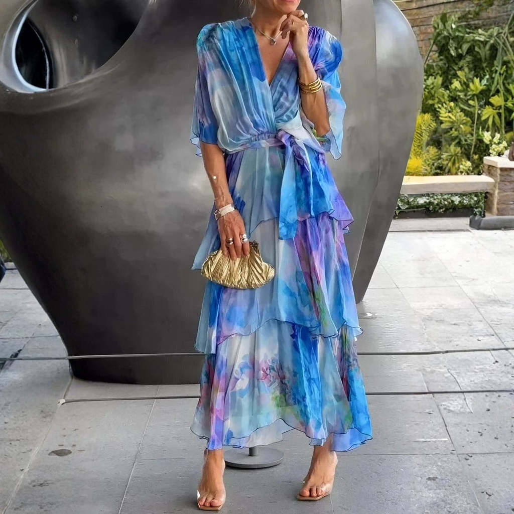 Sophie | Elegante Chiffon Jurk