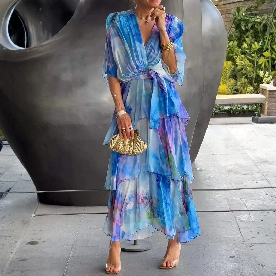 Sophie | Elegante Chiffon Jurk
