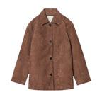 Laluna® | Collared Suede Jacket