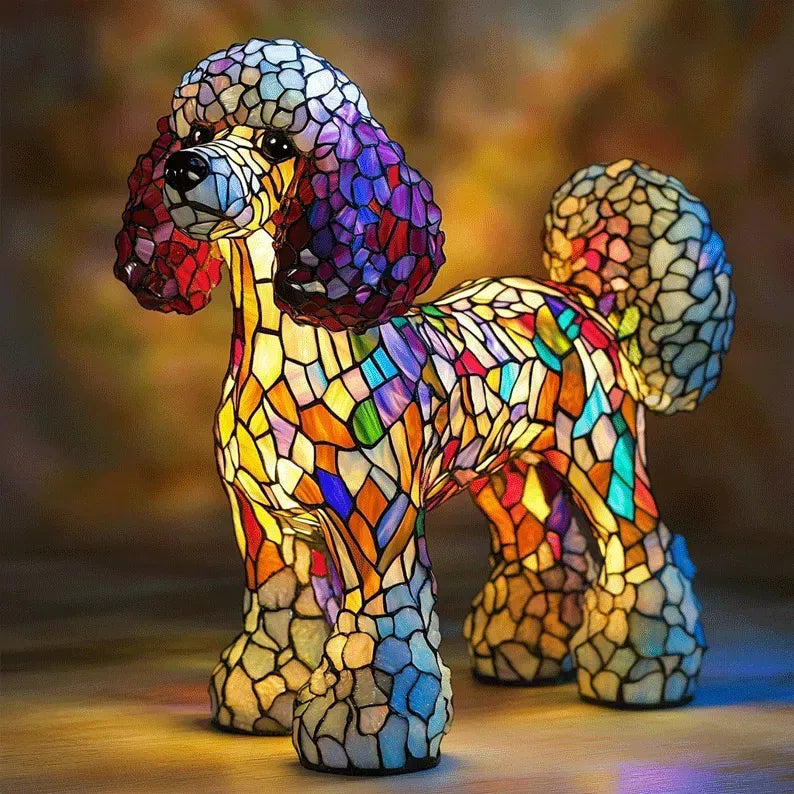 Lichtgevende hond - Handgemaakte Lamp die Harten Laat Stralen