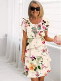 Camille – Elegante, vloeiende jurk met ruffles