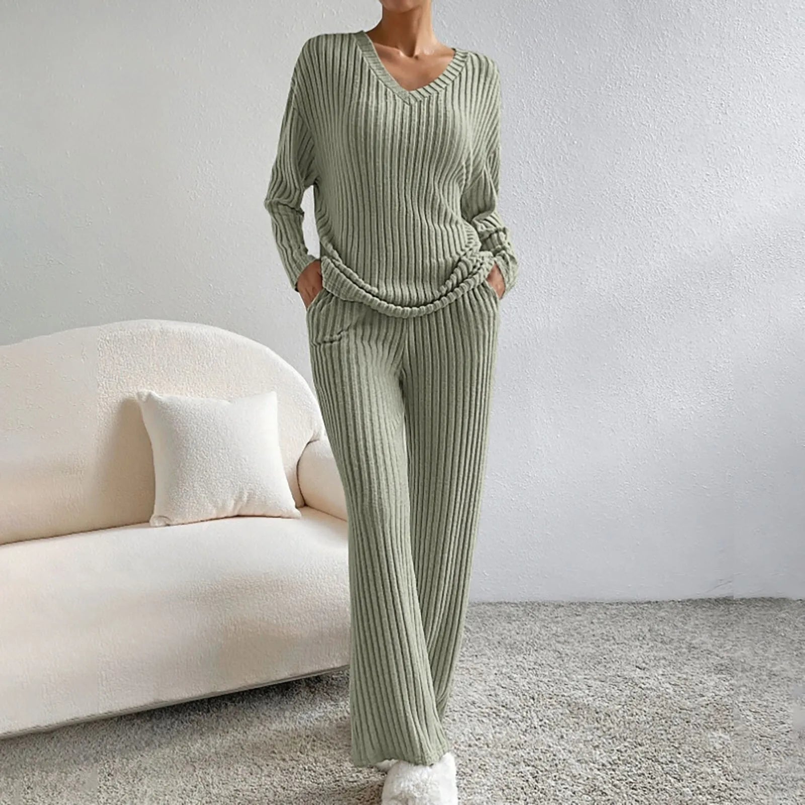 Laluna® | Gebreid Tweedelige Set