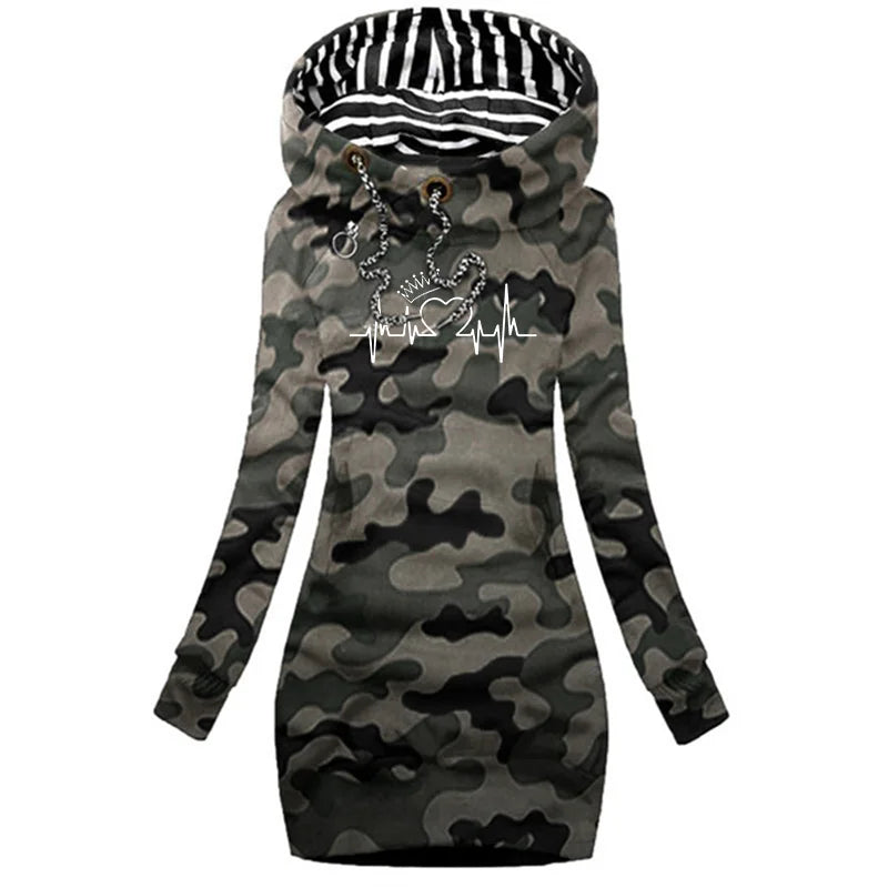 Julia | Stijlvolle Lange Winter jurk/trui