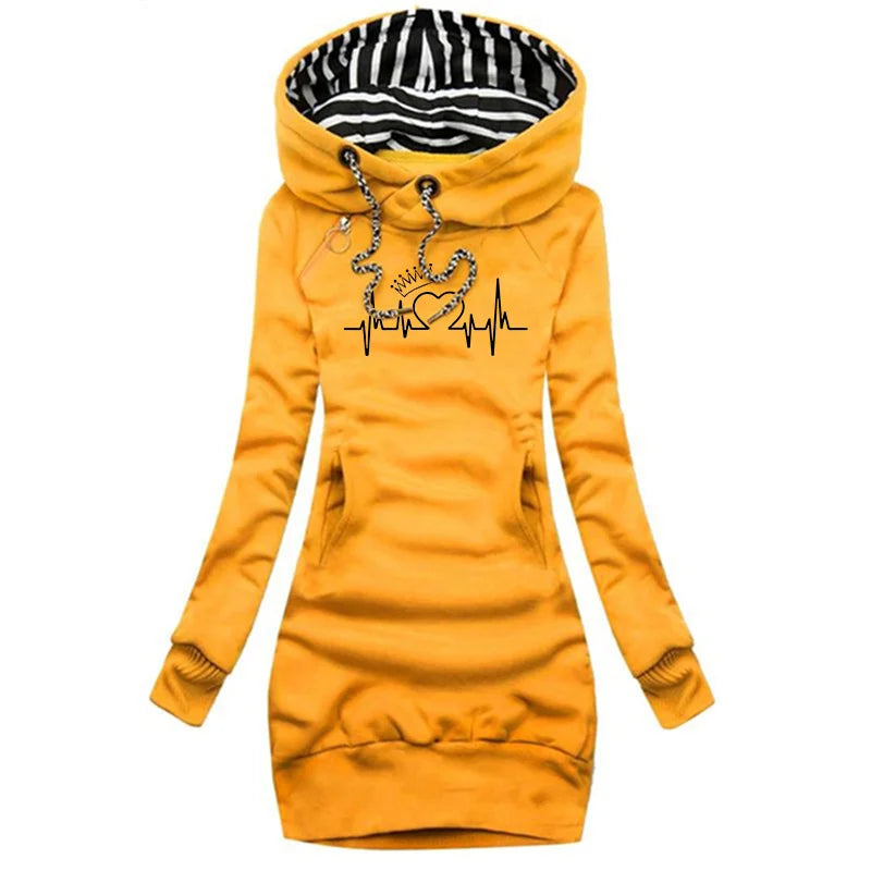 Julia | Stijlvolle Lange Winter jurk/trui