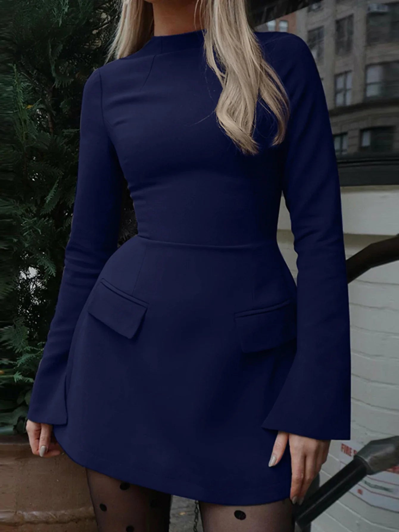 Laluna® | Korte jurk met splitmouwen