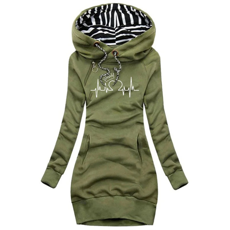 Julia | Stijlvolle Lange Winter jurk/trui
