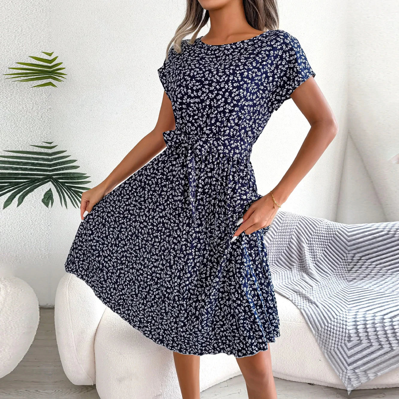 Laluna® | Dames Lente/Zomer Bloemenjurkje