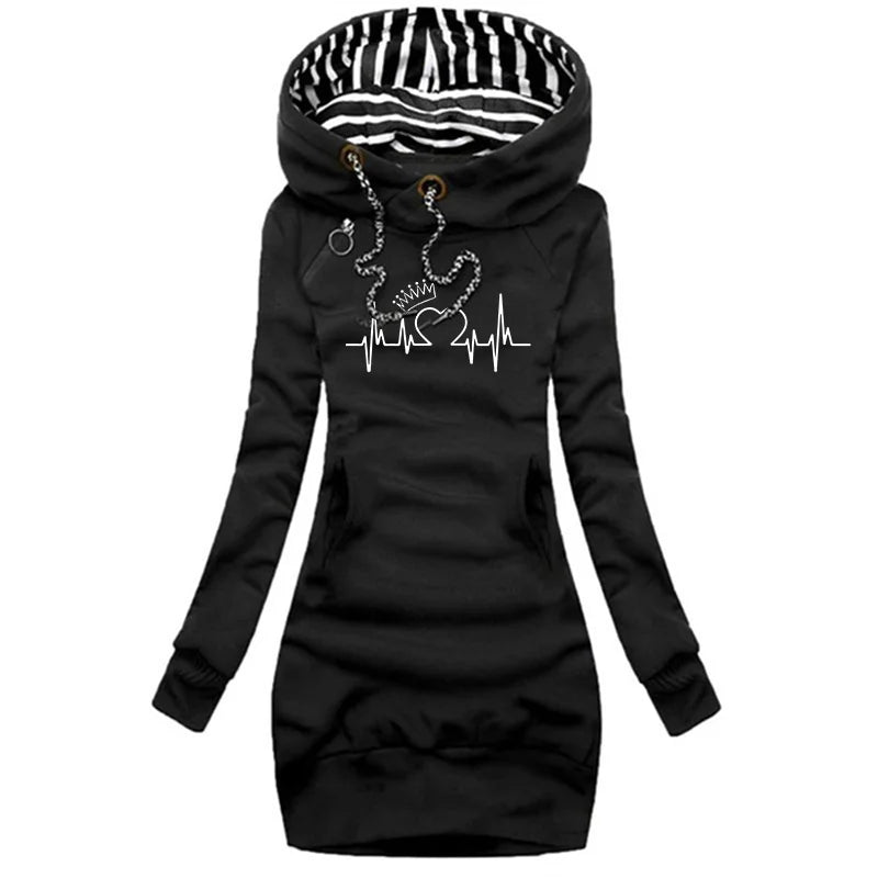 Julia | Stijlvolle Lange Winter jurk/trui