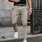 Casual Geruite Broek Voor Mannen