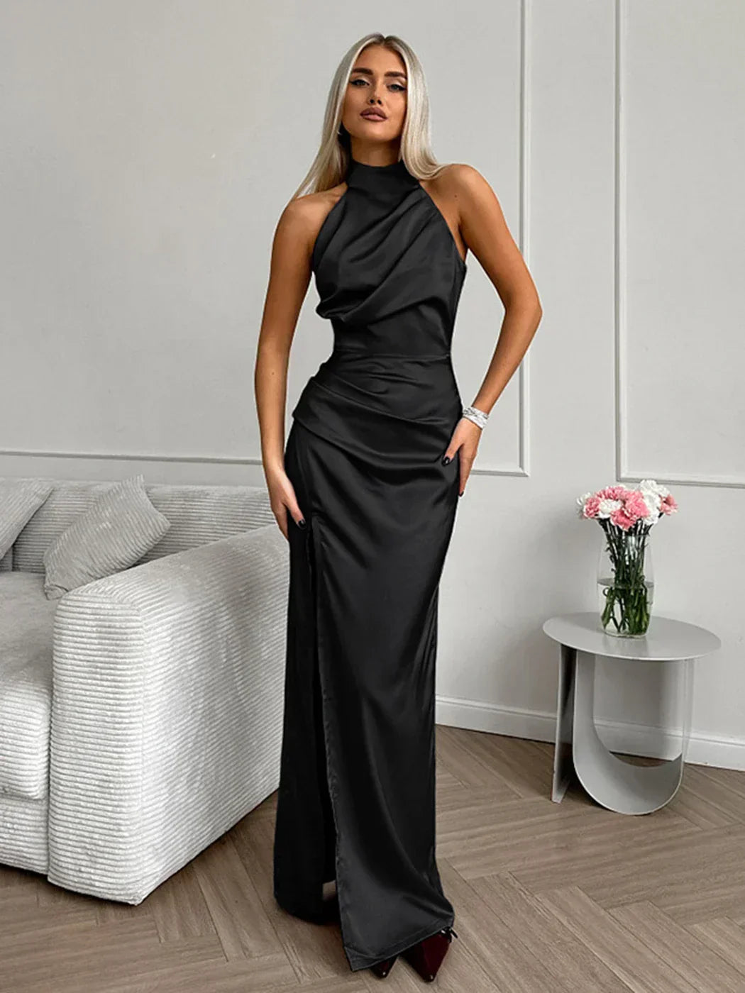 Laluna® | Satijnen Dames Jurk
