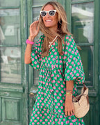 Isabel | Lange Boho Jurk