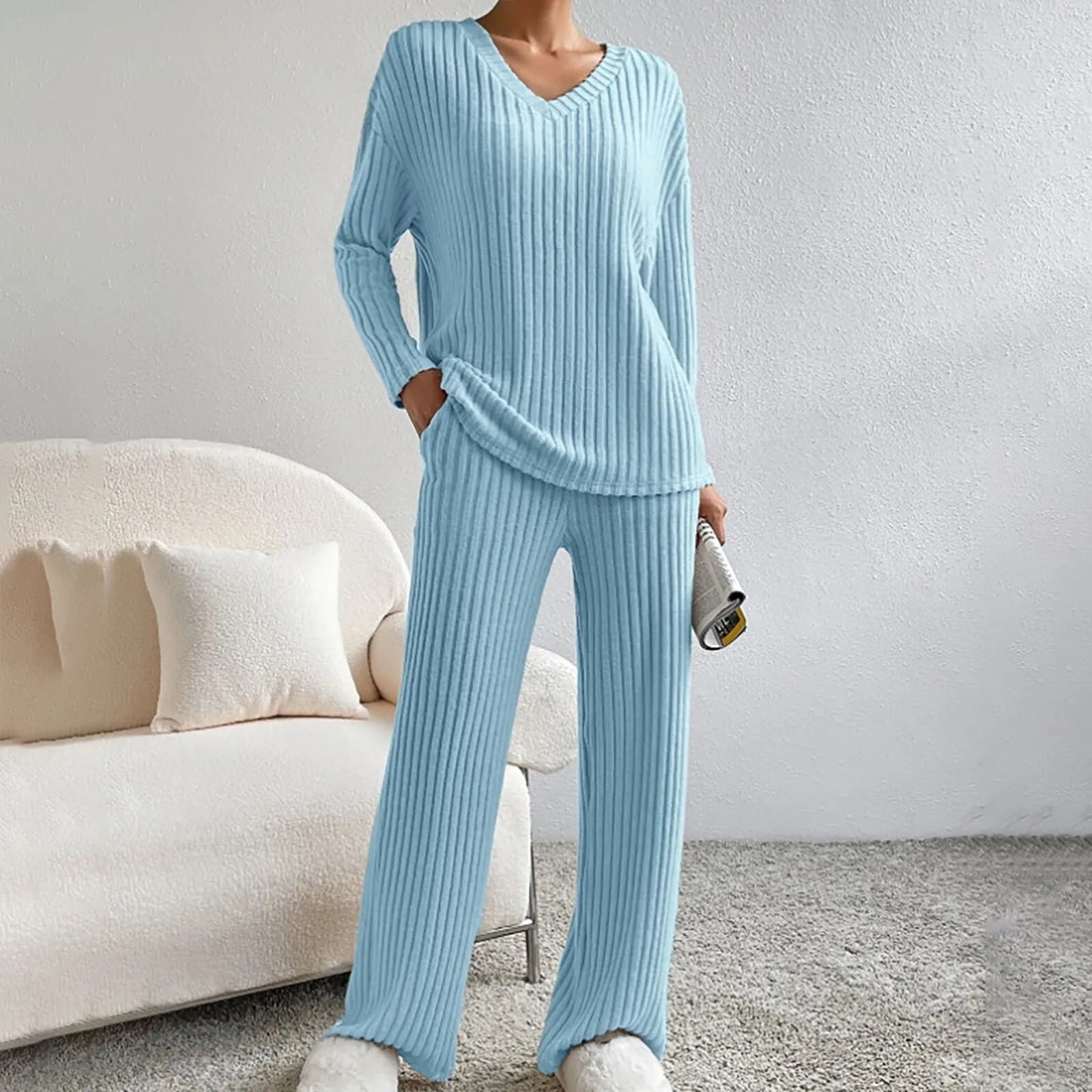 Laluna® | Gebreid Tweedelige Set