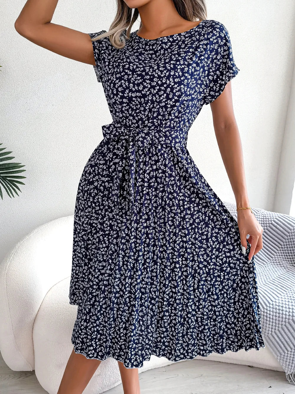 Laluna® | Dames Lente/Zomer Bloemenjurkje