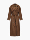 LALUNA® | FAUX SUEDE TRENCHCOAT