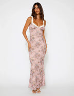 Laluna® | Roze Camouflage Bloemenjurk