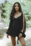 Laluna® | Speelse mini-jurk met ballonmouwen