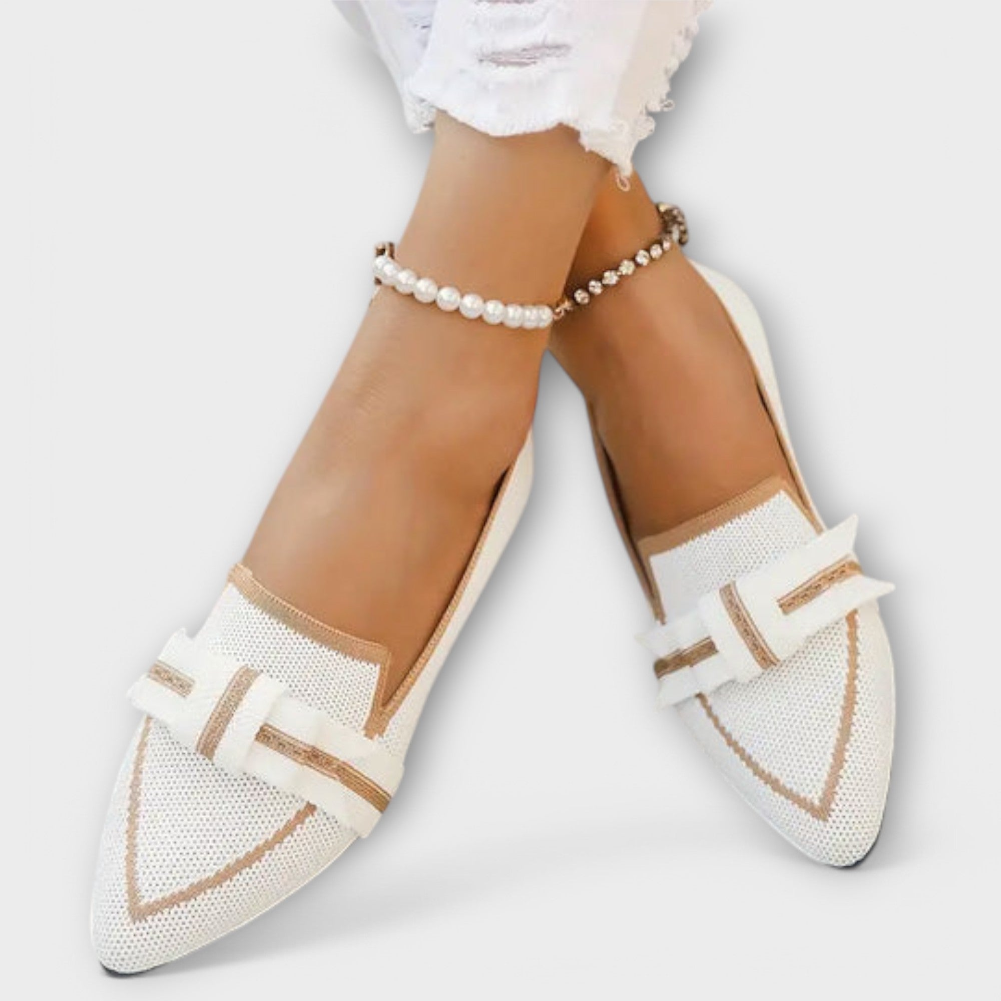 Vlakke Dameschoenen met Geknoopt Design