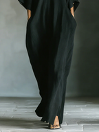 Alessandra • Lange oversized minimalistische jurk