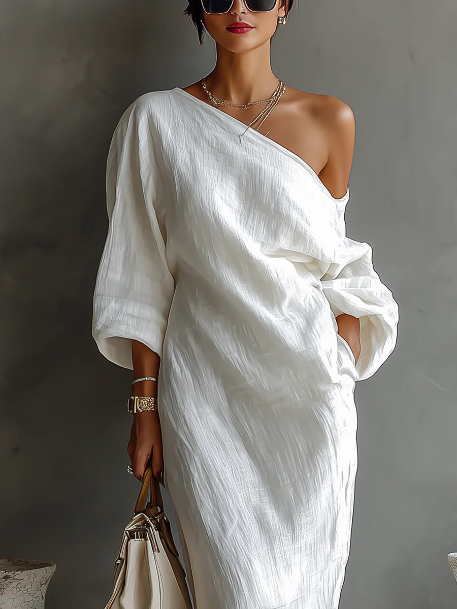 Elise | Asymmetrische Elegante Maxi Jurk