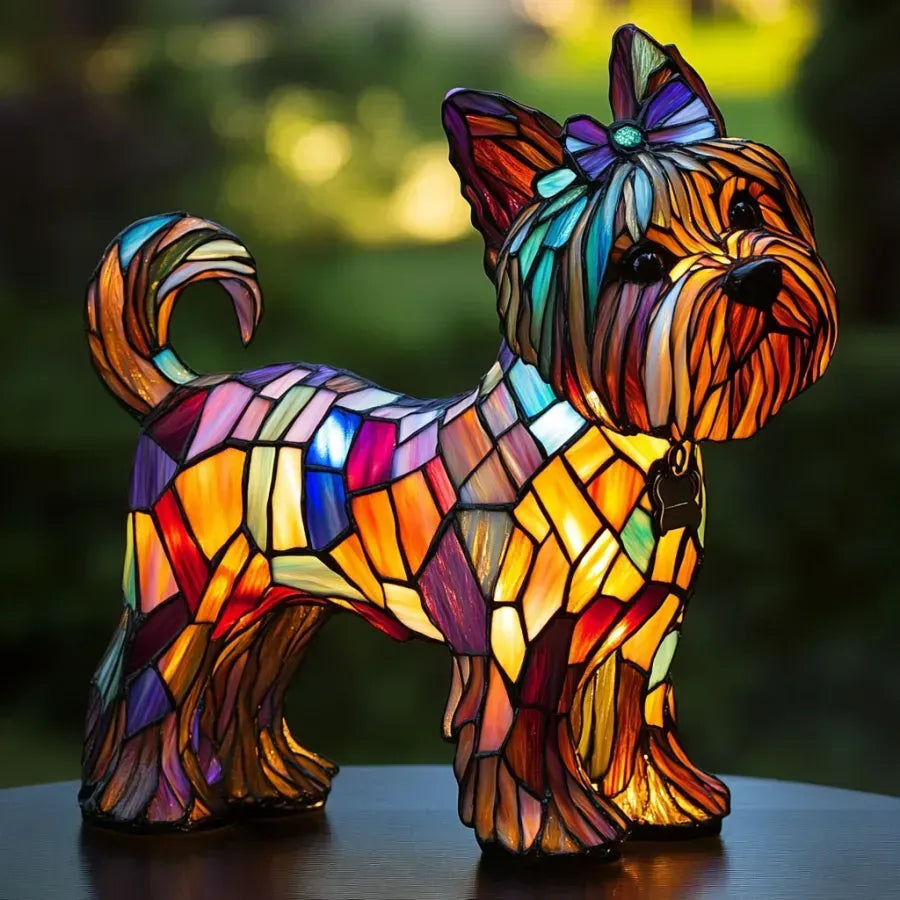 Lichtgevende hond - Handgemaakte Lamp die Harten Laat Stralen