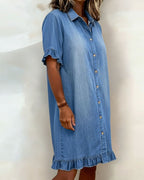 Laluna® | Comfortabele Denim Jurk