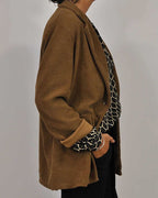 Laluna® | Relaxed V-Hals Midi-Shirt