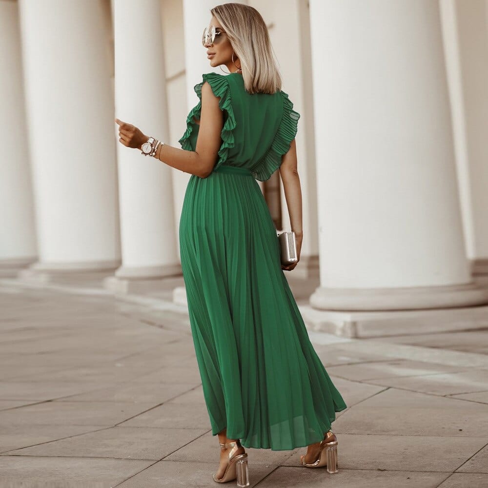 Adele™ - Jurk Met V-Hals