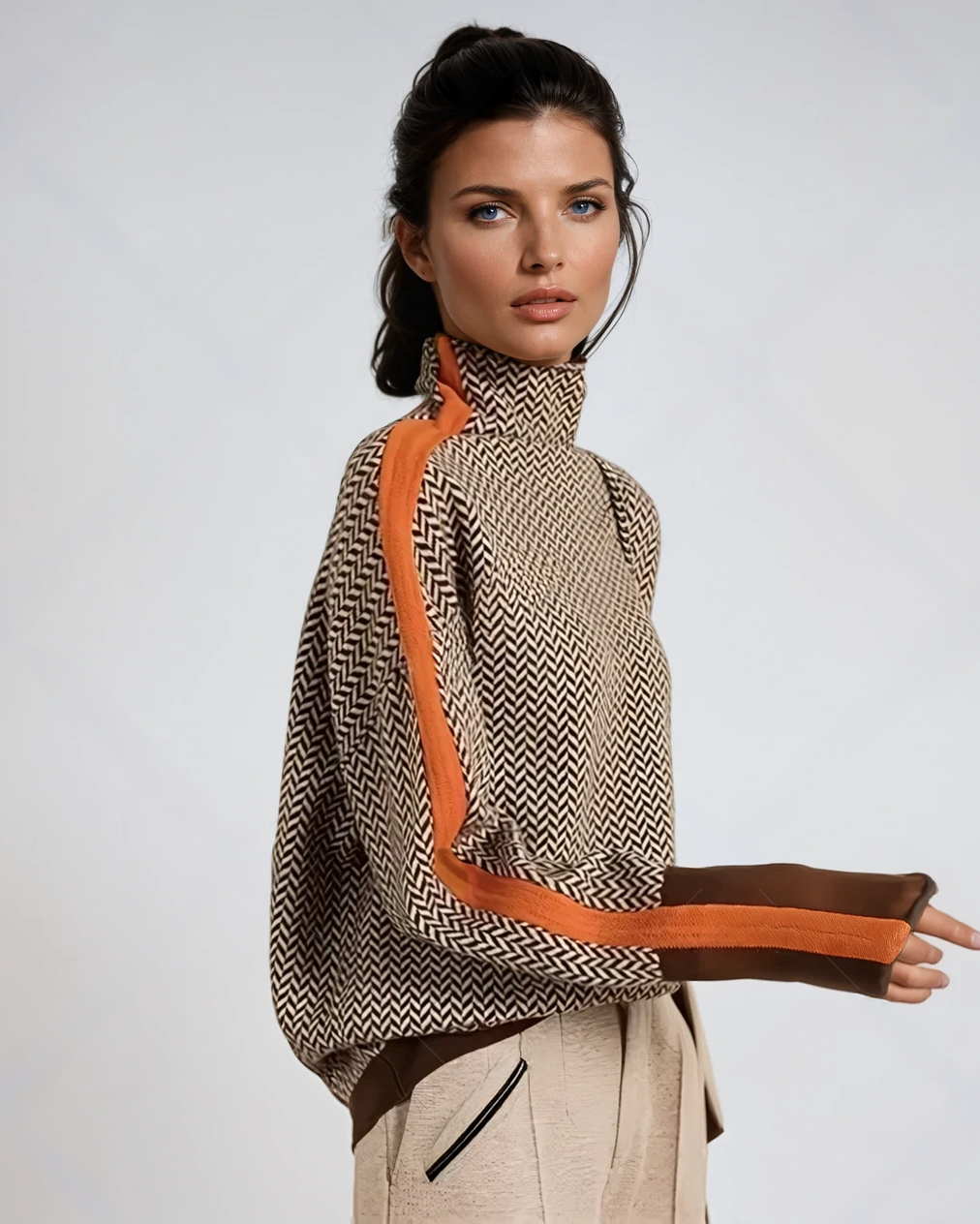 Laluna® | Coltrui met hoge kraag