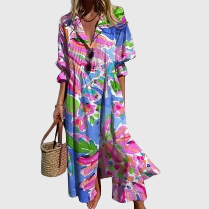 Marloes | Elegante Lange Boho Jurk