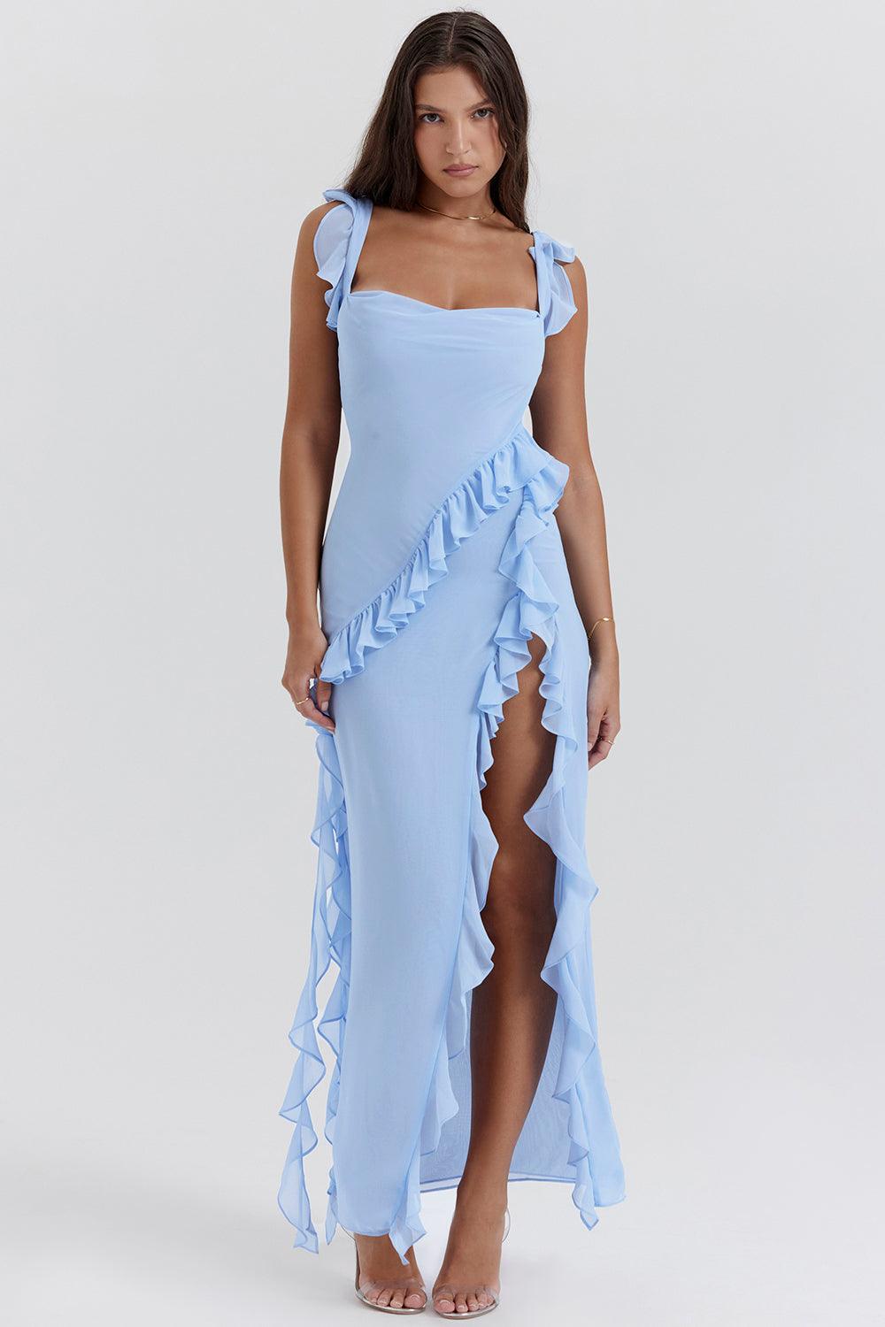 Sanne | Maxi jurk Met Ruches