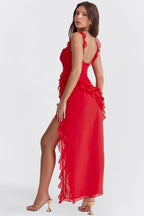 Laluna® | Maxi jurk Met Ruches