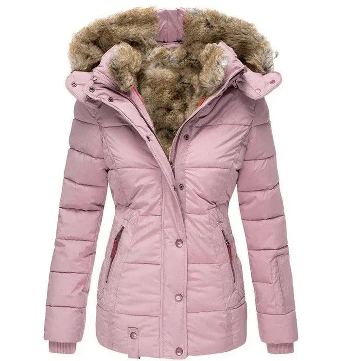 Laluna® | Warme winterjas met bontvoering