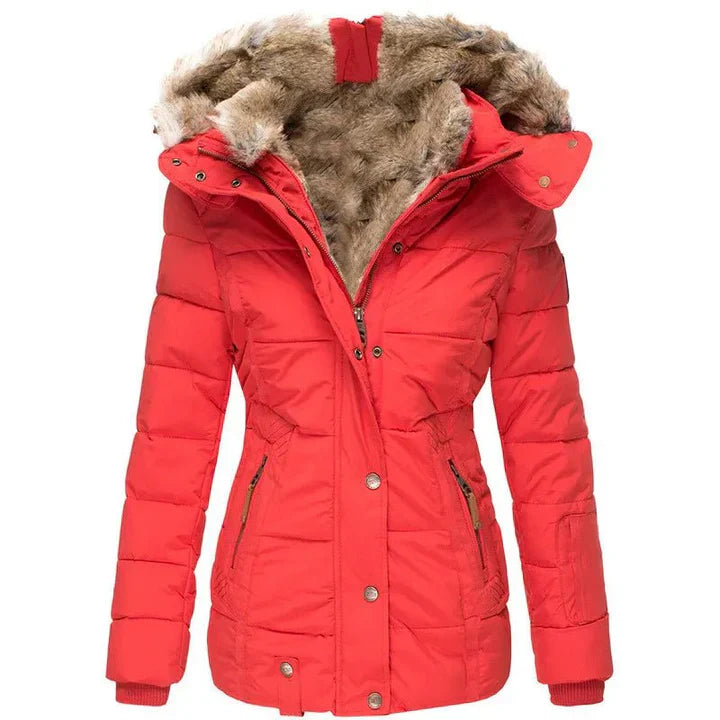 Laluna® | Warme winterjas met bontvoering