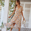 Ava™ | Bohemian Jurk met Bloemenprint