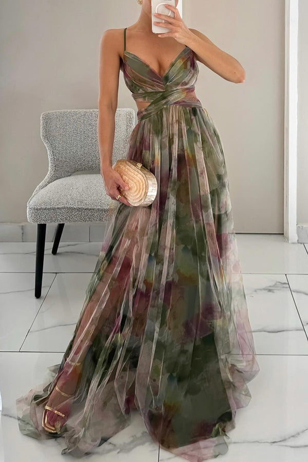 Victoria | Prachtige maxi jurk met bloemenprint