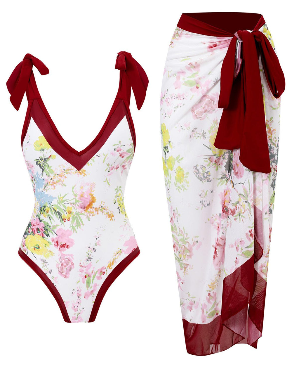 Bloom Set – Badpak met lange rok