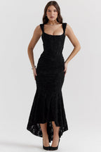 Laluna® | Getextureerd Maxi Jurk