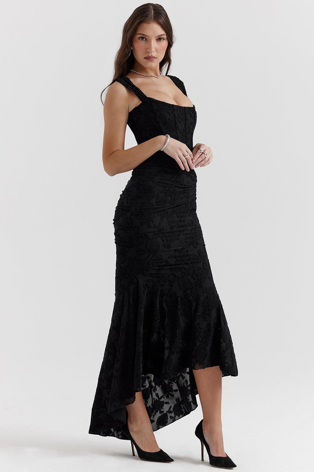 Anouk | Getextureerd Maxi Jurk