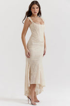 Laluna® | Getextureerd Maxi Jurk