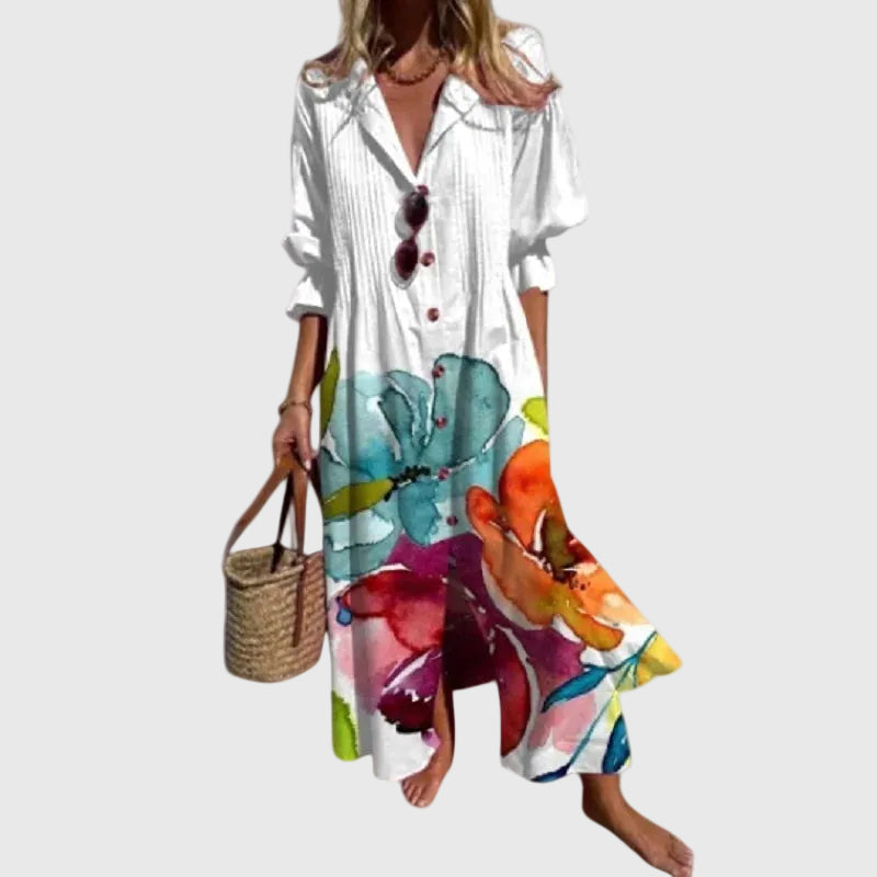 Marloes | Elegante Lange Boho Jurk