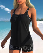 Tankini met zonnedruk